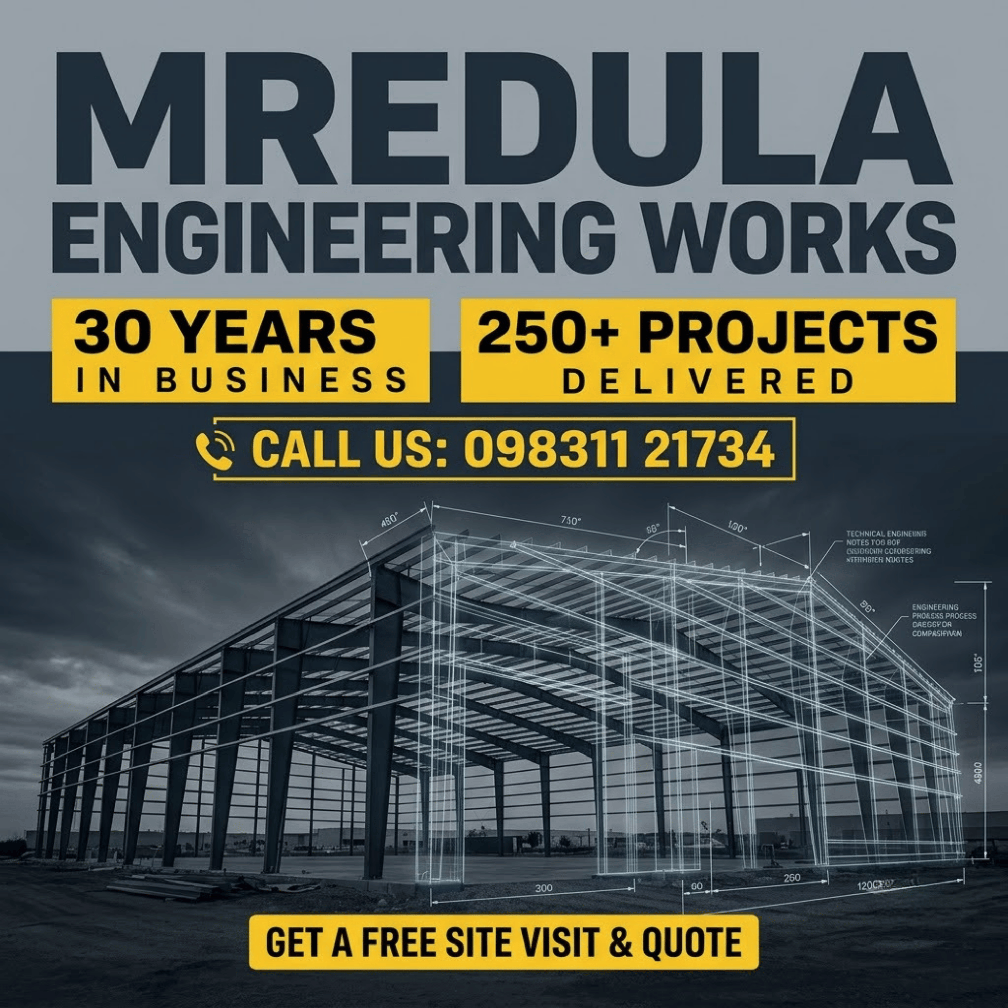 Industrial Shed Manufacturer in Hooghly - PEB Heavy Steel Workshop Structure