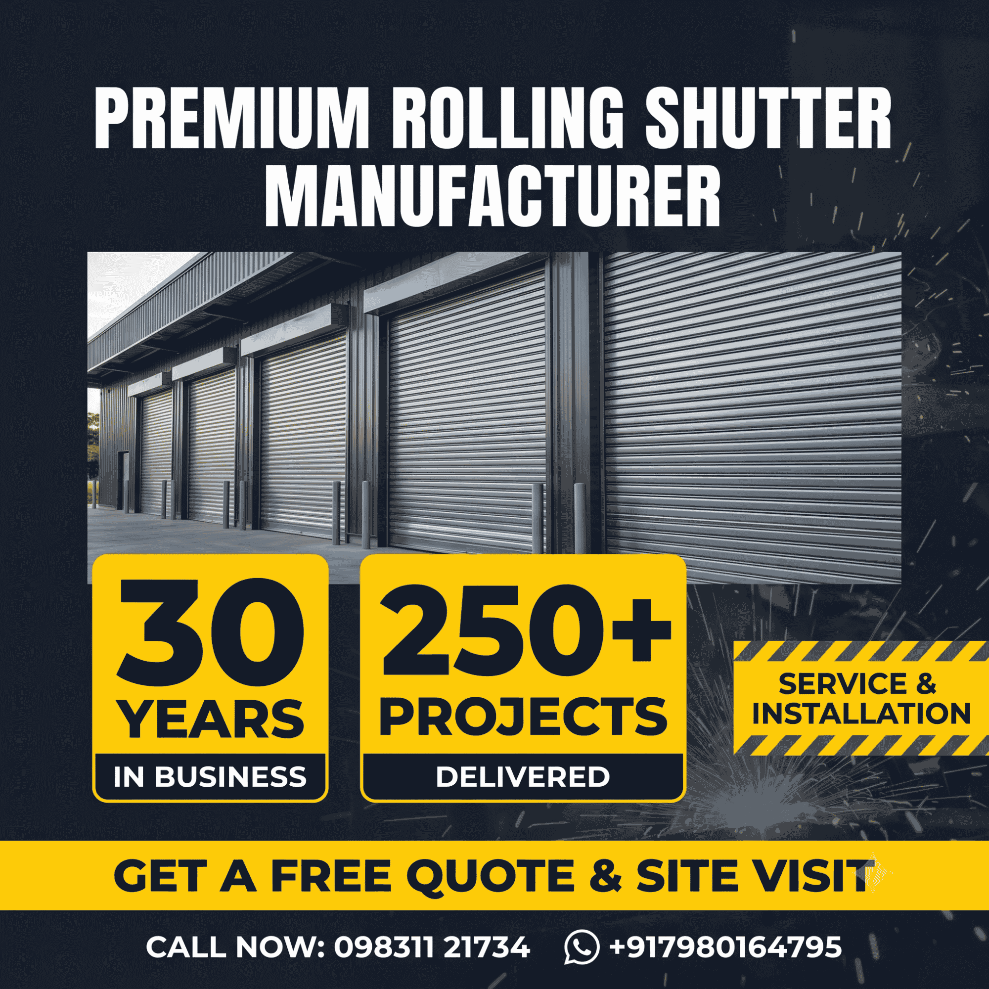 Rolling Shutter Manufacturer in Kolkata - Automatic Motorized & GI Rolling Doors